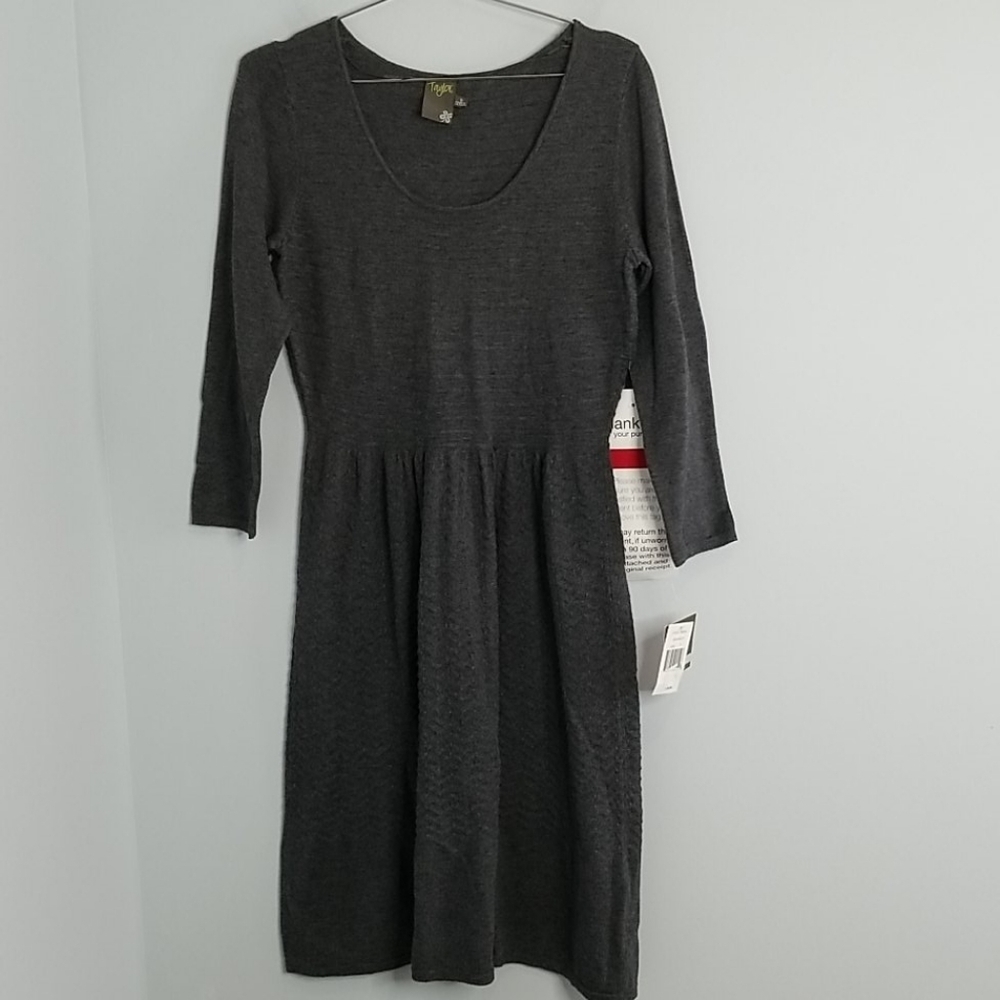 Taylor Gray scoop neck Sweater Dress womens size 8